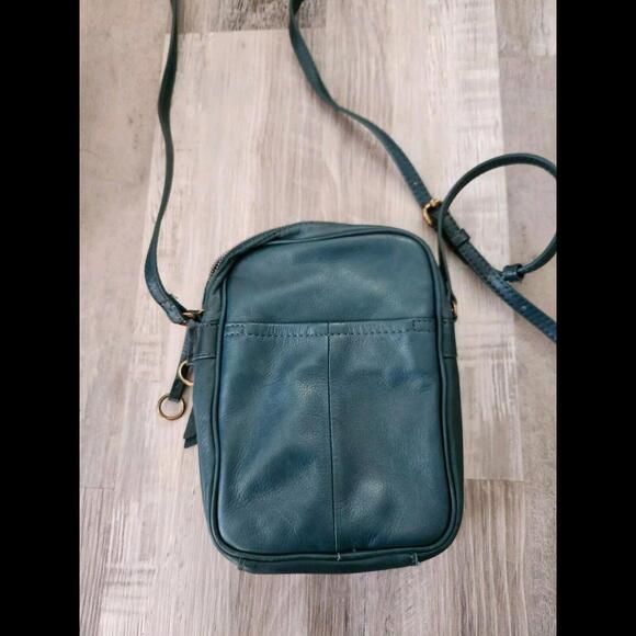 American Leather Teal Crossbody Bag - Picture 6 of 8